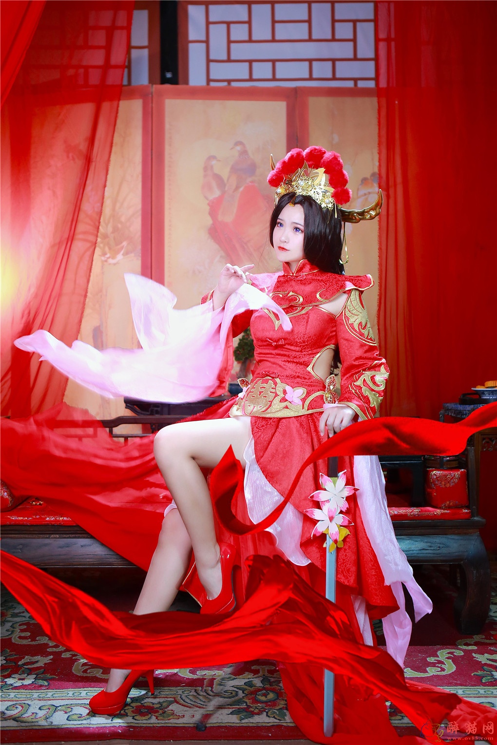 夏柠柠-王者荣耀cosplay露娜-8