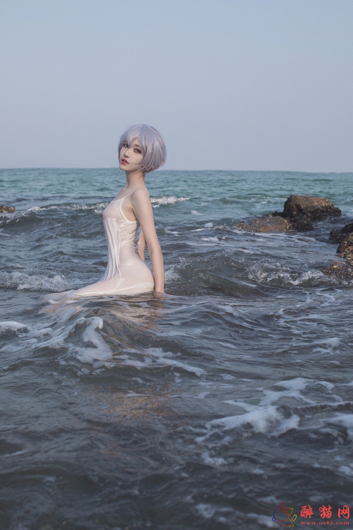 南桃Momoko-海边湿身白衣裙-19 南桃Momoko-海边湿身白衣裙