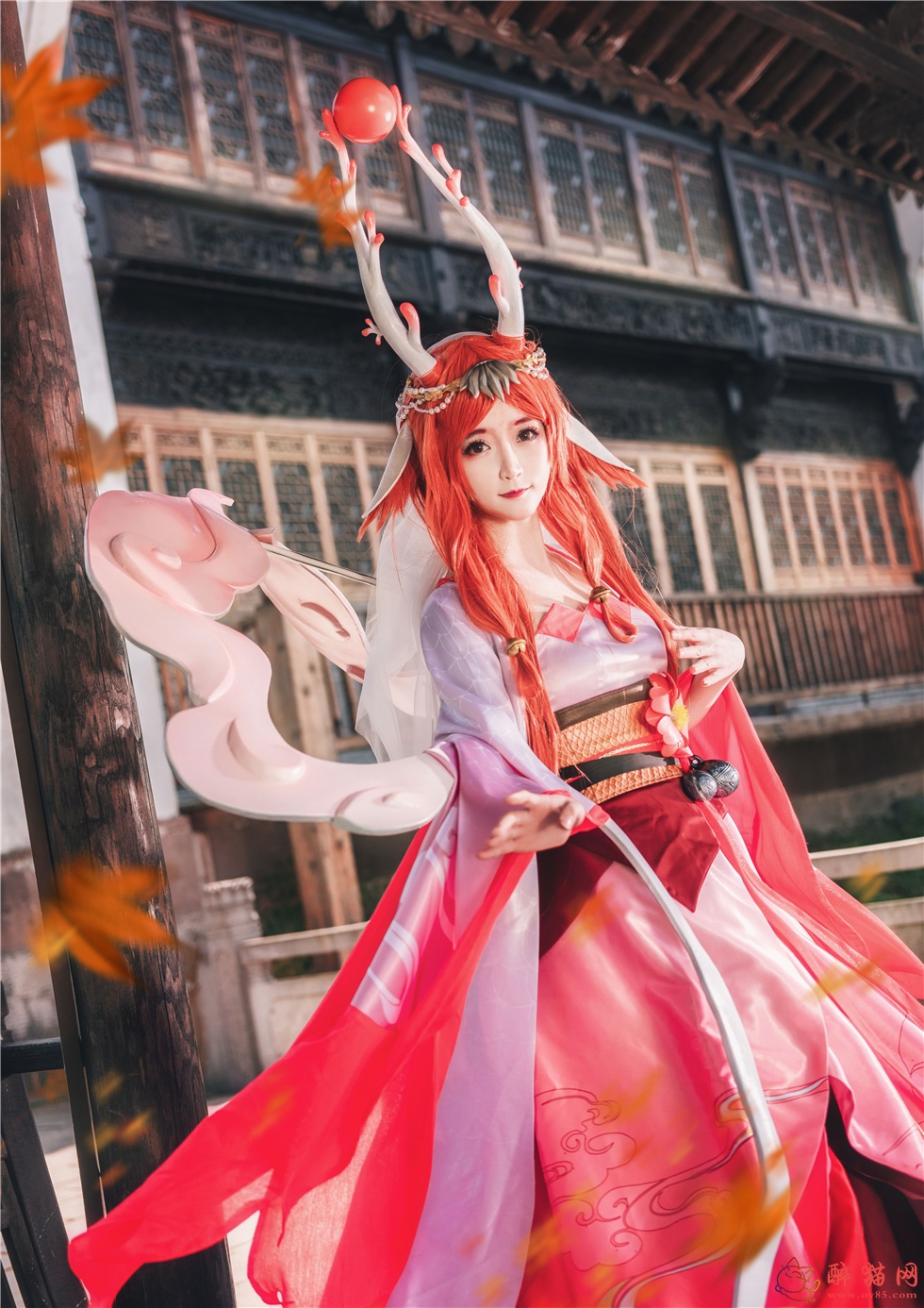 yui金鱼红裙神都夜行录cosplay写真-6