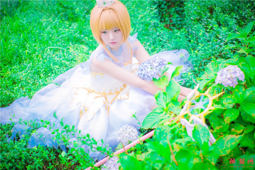 夏柠柠-魔卡少女樱cosplay木之本樱-14
