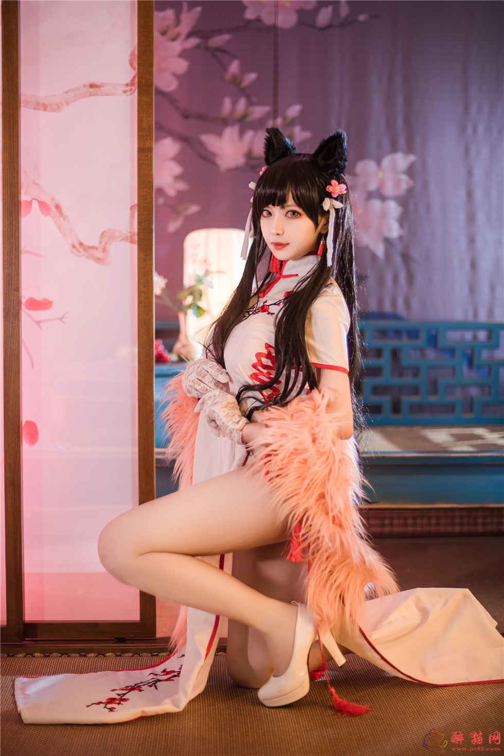 Shika小鹿鹿 cosplay爱宕旗袍-醉猫网 - 专注于美图分享-www.ov85.com