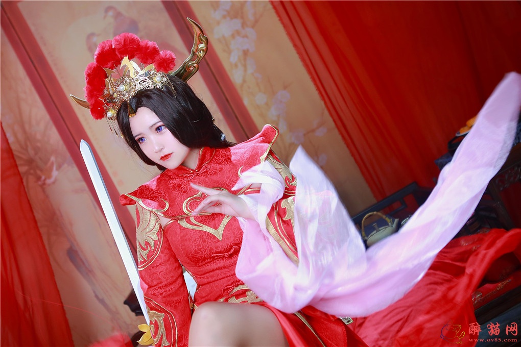 夏柠柠-王者荣耀cosplay露娜-6