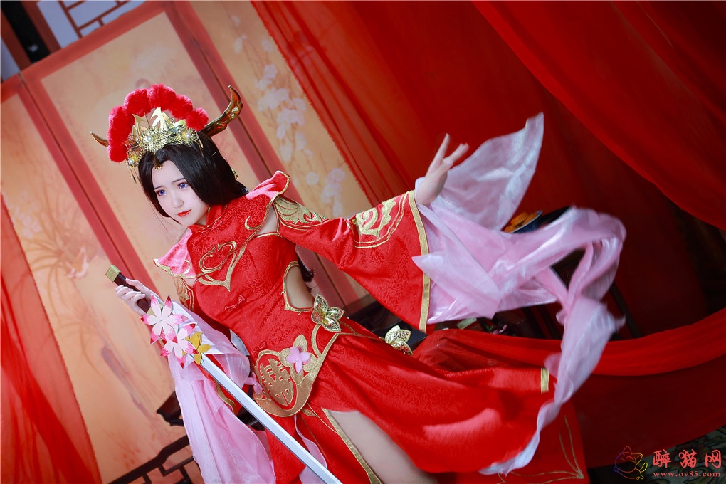 夏柠柠-王者荣耀cosplay露娜-7