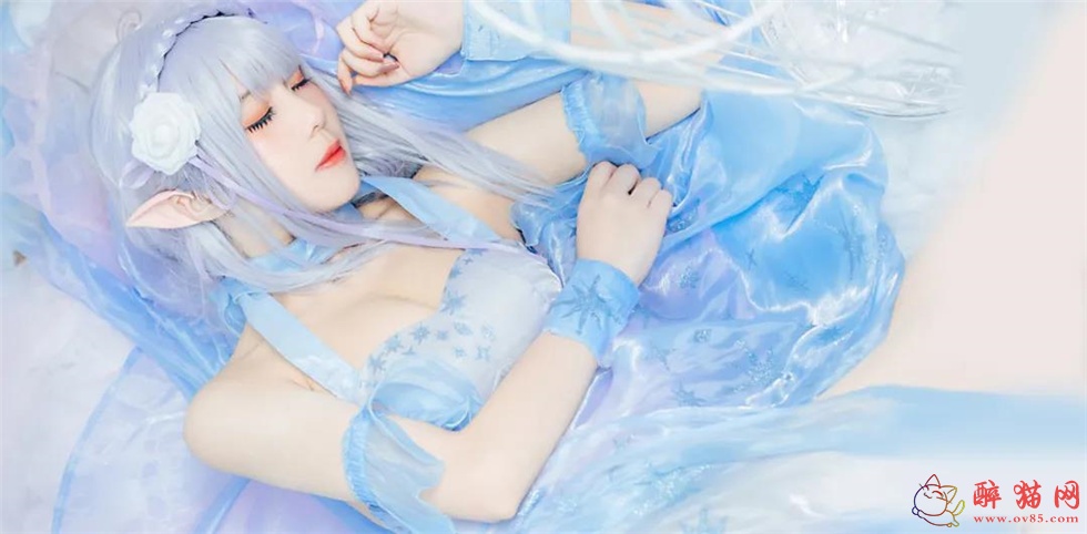 shiro希若爱蜜莉雅水晶礼服cosplay写真-7