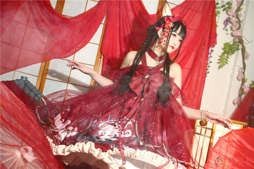 夏柠柠-LOLITA红纱九尾孤-醉猫网 - 专注于美图分享-www.ov85.com