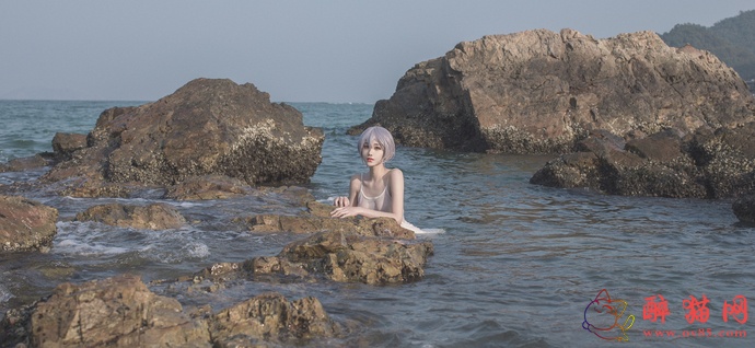 南桃Momoko-海边湿身白衣裙-7 南桃Momoko-海边湿身白衣裙