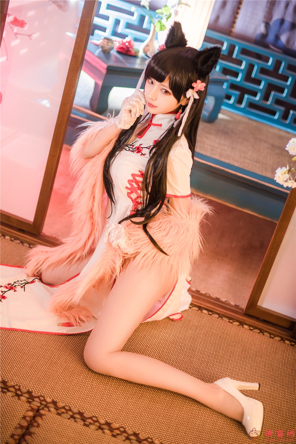 Shika小鹿鹿 cosplay爱宕旗袍-3