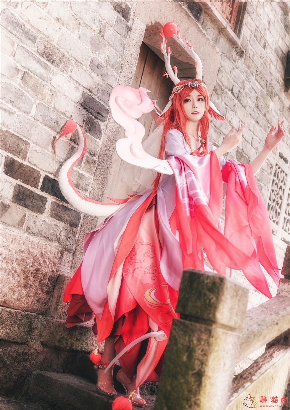 yui金鱼红裙神都夜行录cosplay写真-1
